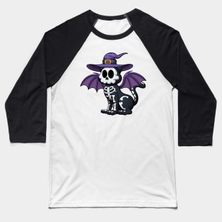 Halloween Cat Baseball T-Shirt